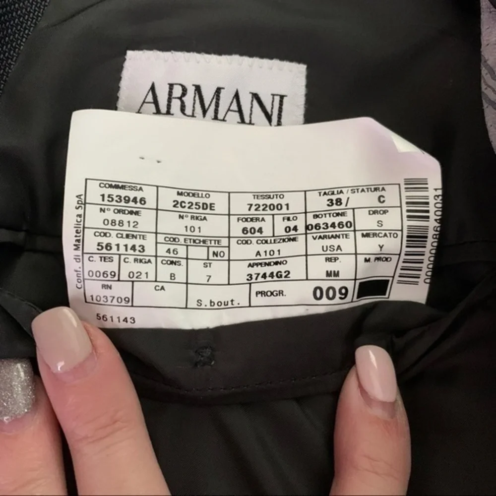 ARMANI Collezioni Saks 5th Avenue Gray‎ Blazer Suit Jacket